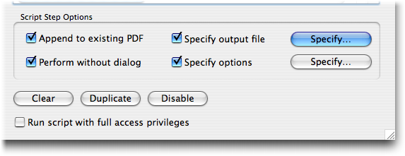 In FileMaker Pro 9, the Save Records as PDF script step has a new option: “Append to existing PDF.”
